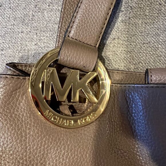 michael‎ kors Fulton large brown and gray shoulder bag - Picture 11 of 12